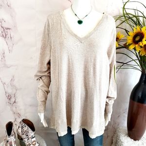 Lane Bryant soft knit v neck sweater tunic